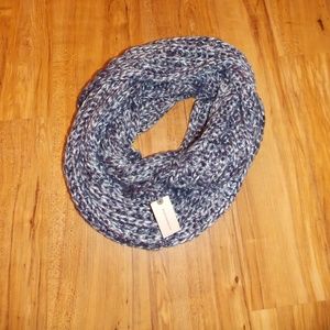 NEW! Anthropologie Blue Knitted Infinity Scarf